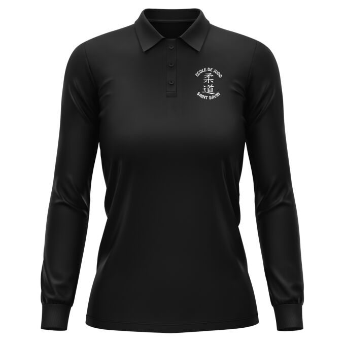 Polo Femme Manches Longues de qualité supérieure (matériau de personnalisation haut de gamme, imprimé en France)