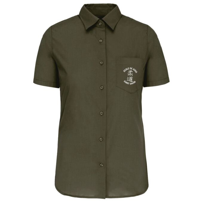Chemise Femme légère à Manches Courtes de qualité supérieure (matériau de personnalisation haut de gamme, imprimé en France)