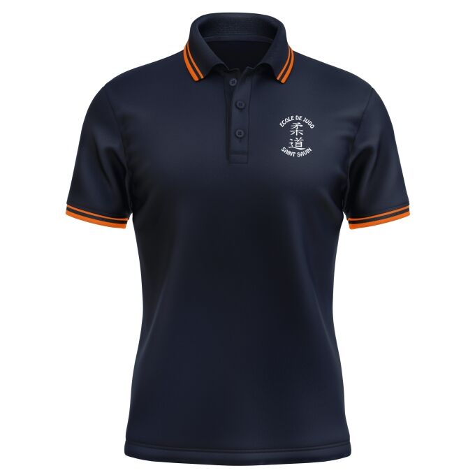 Polo Homme contrasté de qualité supérieure (matériau de personnalisation haut de gamme, imprimé en France)