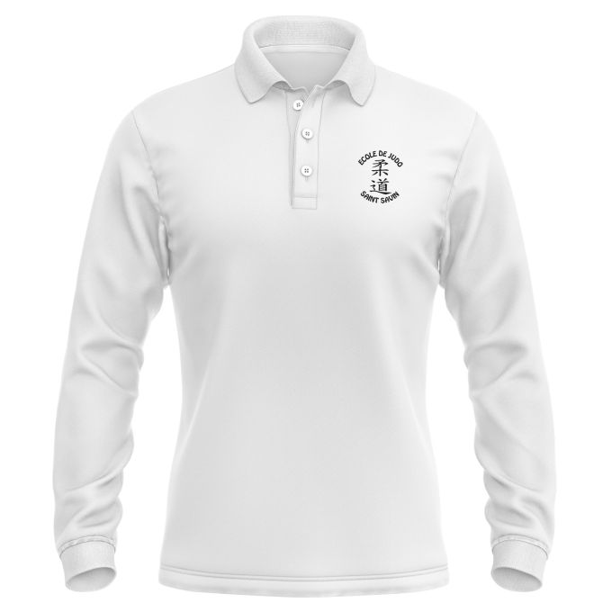 Polo Homme Manches Longues de qualité supérieure (matériau de personnalisation haut de gamme, imprimé en France)
