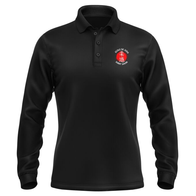 Polo Homme Manches Longues de qualité supérieure (matériau de personnalisation haut de gamme, imprimé en France)