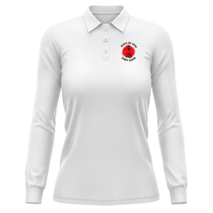 Polo Femme Manches Longues de qualité supérieure (matériau de personnalisation haut de gamme, imprimé en France)