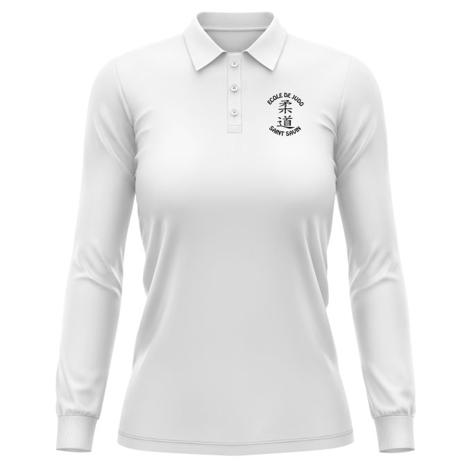 Polo Femme Manches Longues de qualité supérieure (matériau de personnalisation haut de gamme, imprimé en France)