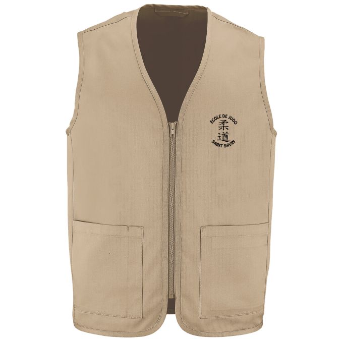 Gilet sans manches de qualité supérieure (matériau de personnalisation haut de gamme, imprimé en France)