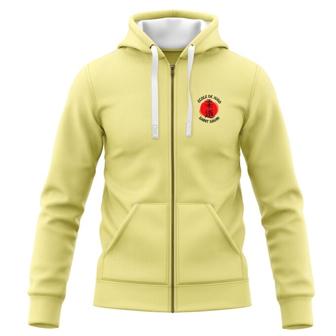 Sweat-Shirt à Capuche Zippé (Veste Gamme DELUXE) (Veste) de qualité supérieure - Marquez votre Sweat-Shirt à Capuche Zippé (Veste Gamme DELUXE) avec votre Logo d'Entreprise (matériau de personnalisation haut de gamme, imprimé en France)