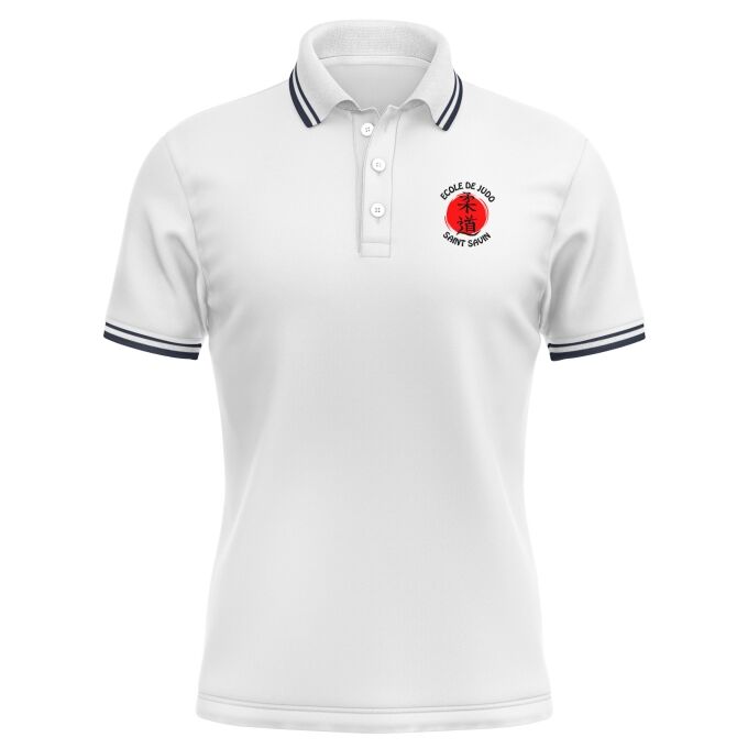 Polo Homme contrasté de qualité supérieure (matériau de personnalisation haut de gamme, imprimé en France)