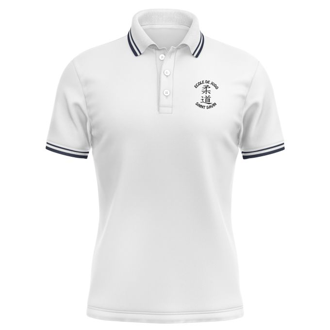 Polo Homme contrasté de qualité supérieure (matériau de personnalisation haut de gamme, imprimé en France)