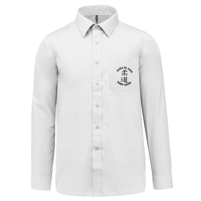Chemise Homme légère à Manches Longues de qualité supérieure - Marquez votre Chemise Homme légère à Manches Longues avec votre Logo d'Entreprise (matériau de personnalisation haut de gamme, imprimé en France)