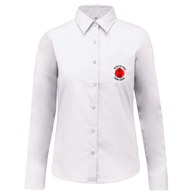 Chemise Femme légère à Manches Longues de qualité supérieure (matériau de personnalisation haut de gamme, imprimé en France)