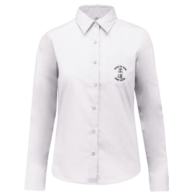Chemise Femme légère à Manches Longues de qualité supérieure (matériau de personnalisation haut de gamme, imprimé en France)