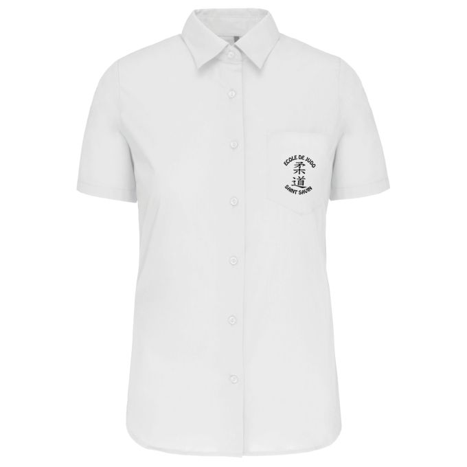 Chemise Femme légère à Manches Courtes de qualité supérieure (matériau de personnalisation haut de gamme, imprimé en France)