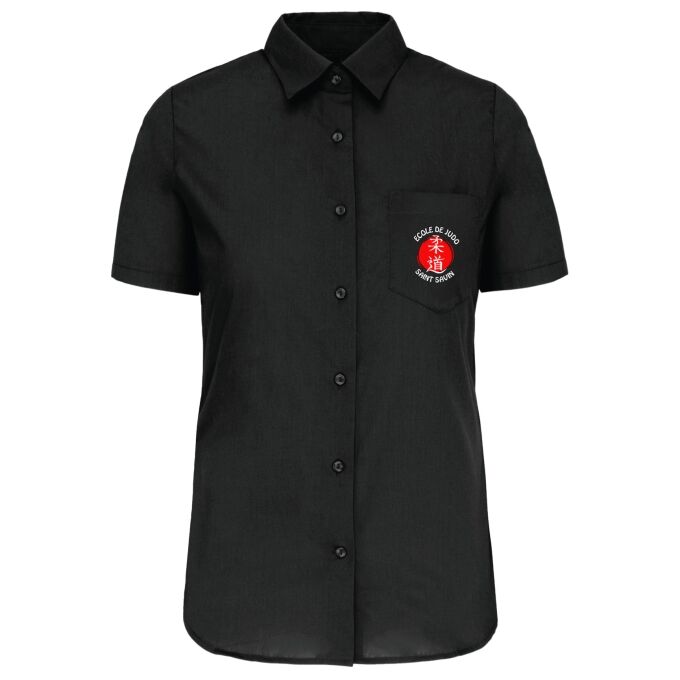 Chemise Femme légère à Manches Courtes de qualité supérieure (matériau de personnalisation haut de gamme, imprimé en France)