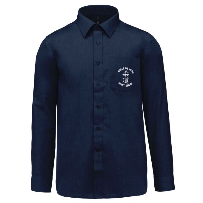 Chemise Homme légère à Manches Longues de qualité supérieure - Marquez votre Chemise Homme légère à Manches Longues avec votre Logo d'Entreprise (matériau de personnalisation haut de gamme, imprimé en France)