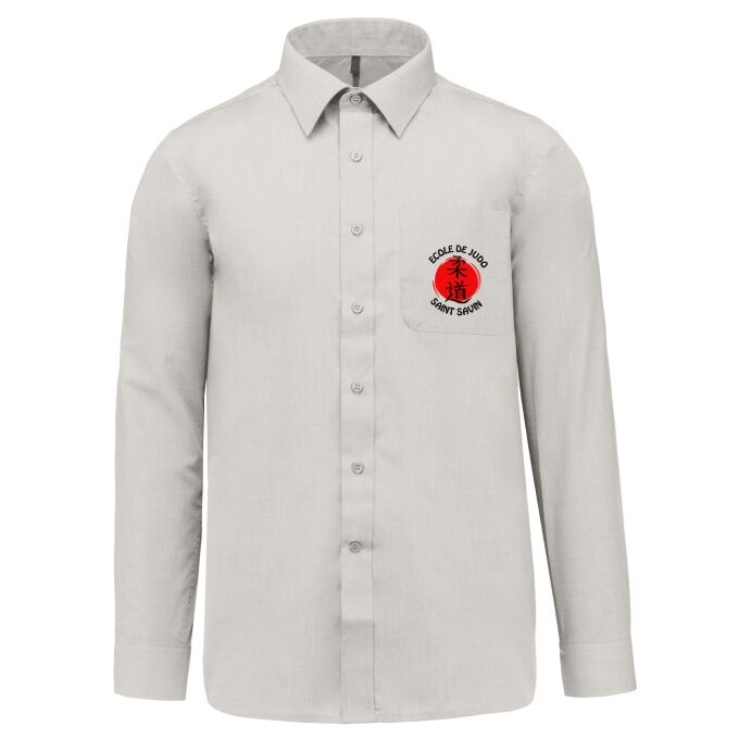 Chemise Homme légère à Manches Longues de qualité supérieure - Marquez votre Chemise Homme légère à Manches Longues avec votre Logo d'Entreprise (matériau de personnalisation haut de gamme, imprimé en France)
